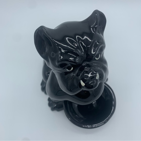 Vintage Ceramic Hickok Bulldog Wallet Change Trinket Dish Figurine - Picture 5 of 8